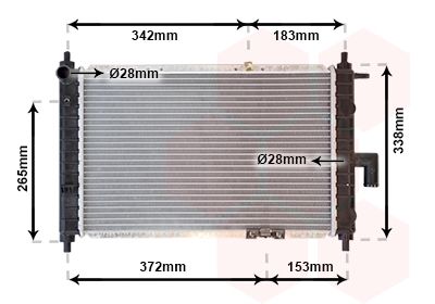 VAN WEZEL radiatorius, variklio aušinimas 81002046